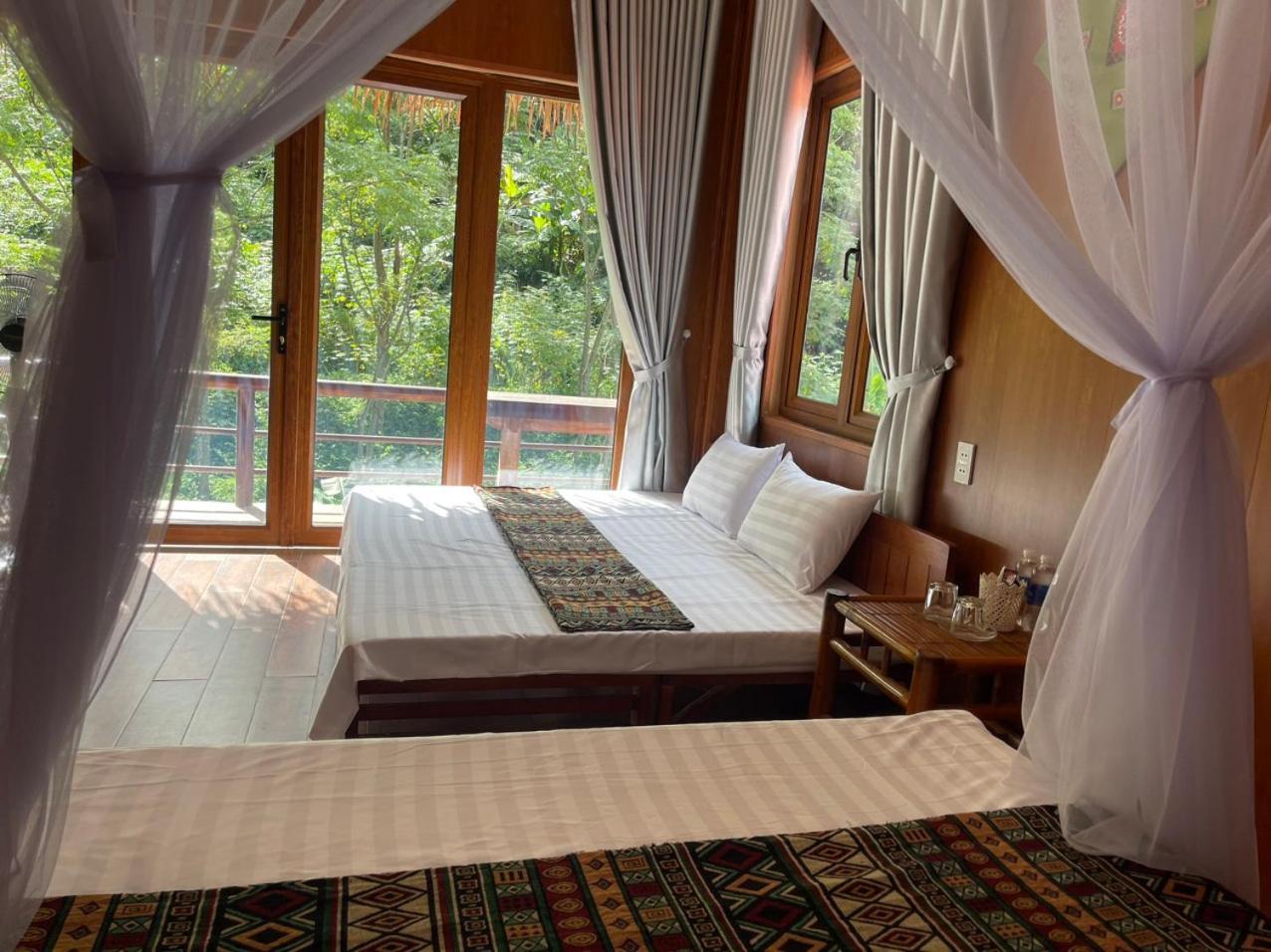Pu Luong Sala Homestay Huong Ba Thuoc ภายนอก รูปภาพ